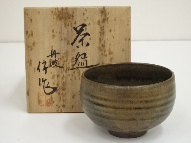 JAPANESE TEA CEREMONY / TANBA WARE TEA BOWL CHAWAN /